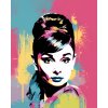 Obrazy na stenu - Farebná Audrey Hepburn