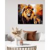 Obrazy na stenu - Lev a mláďa vo farbách