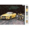 Maľovanie podľa čísel - MERCEDES A MOTORKA