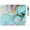 Maľovanie podľa čísel - TYRKYSOVÁ ABSTRAKCIA