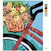 Maľovanie podľa čísel - BICYKEL S KOŠÍKOM KVETOV