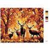 Maľovanie podľa čísel - JELENE A JESENNÝ LES