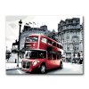 Maľovanie podľa čísel - ČERVENÝ AUTOBUS V MESTE
