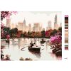 Maľovanie podľa čísel - PÁR NA LOĎKE V NEW YORKU (RICHARD MACNEIL)