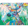 Maľovanie podľa čísel - JELEŇ PLNÝ FARIEB