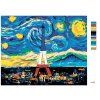 Maľovanie podľa čísel - EIFFELOVA VEŽA PODĽA VINCENTA VAN GOGHA