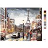 Maľovanie podľa čísel - PARÍŽ A ĽUDIA NA ULICI