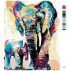 Maľovanie podľa čísel - MAĽOVANÍ SLONI
