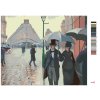 Maľovanie podľa čísel - PARIS STREET; RAINY DAY (GUSTAVE CAILLEBOTTE)