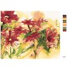 Maľovanie podľa čísel - ČERVENÉ KVITNÚCE KVETY