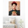 Maľovanie podľa čísel - FRIDA KAHLO A HAMBURGER