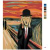 Maľovanie podľa čísel - VÝKRIK A KLOBÚK - INŠPIRÁCIA E. MUNCH