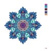 Maľovanie podľa čísel - MODRÁ MANDALA