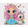 Maľovanie podľa čísel - PRINCEZNA A DÚHOVÝ JEDNOROŽEC