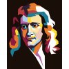 Maľovanie podľa čísel - FAREBNÝ ISSAC NEWTON