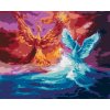 Maľovanie podľa čísel - FÉNIX A LABUŤ