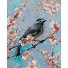 Maľovanie podľa čísel - VTÁČIK NA ČEREŠNI