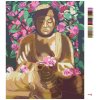 Maľovanie podľa čísel - BUDDHA OBKLOPENÝ KVETMI