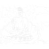 Maľovanie podľa čísel - BUDDHA V LOTOSE A ZELENÉ POZADIE