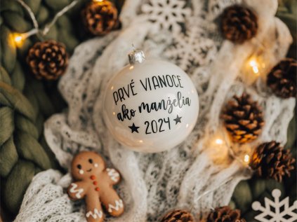 Vianocna ozdoba Prve Vianoce ako manzelia zuza design
