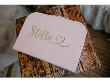 Detský kufrík s menom RUŽOVÝ