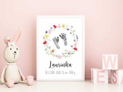 plagat s udajmi o narodeni pre deti meadow zuza design
