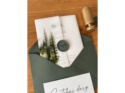 Transparentní přebal na svatební oznámení - no.53