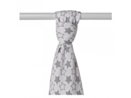 bambusova osuska xkko bmb 90x100 little stars silver cb8