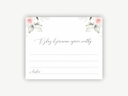 Kartička - Vzkaz k prvnímu výročí  - no.127