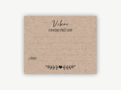 vzkaz k vyroci rustic