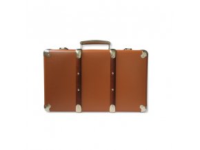 Nýtovaný kufr 30cm hnědý