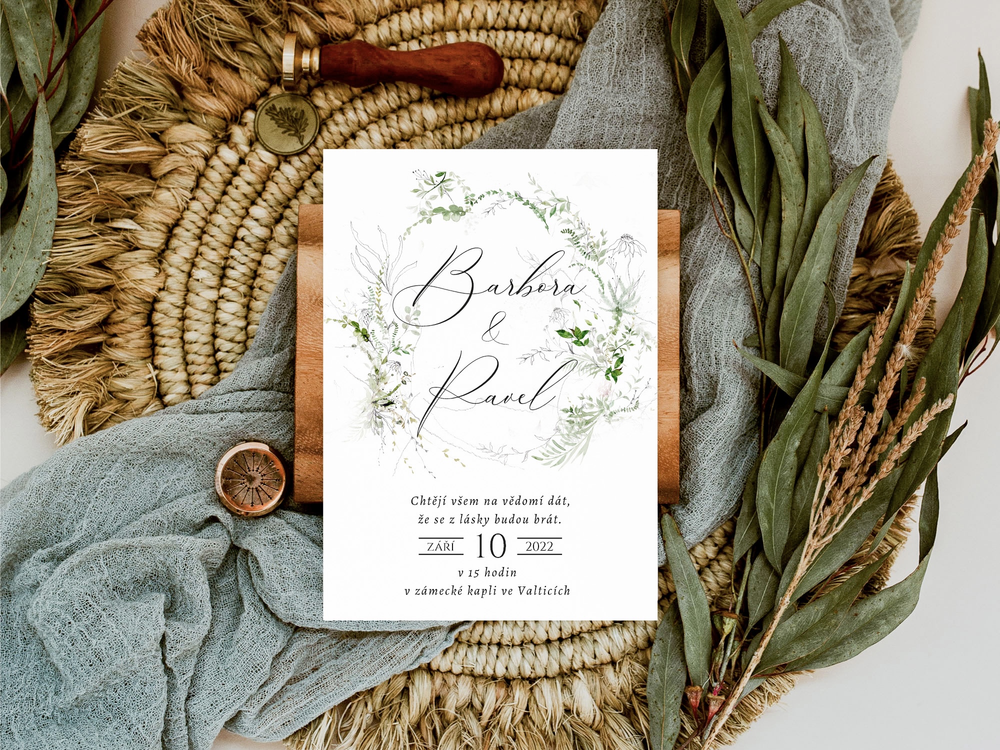 Zuzadesign Svatební oznámení no.46 Varianty produktu: Pozvání ke stolu