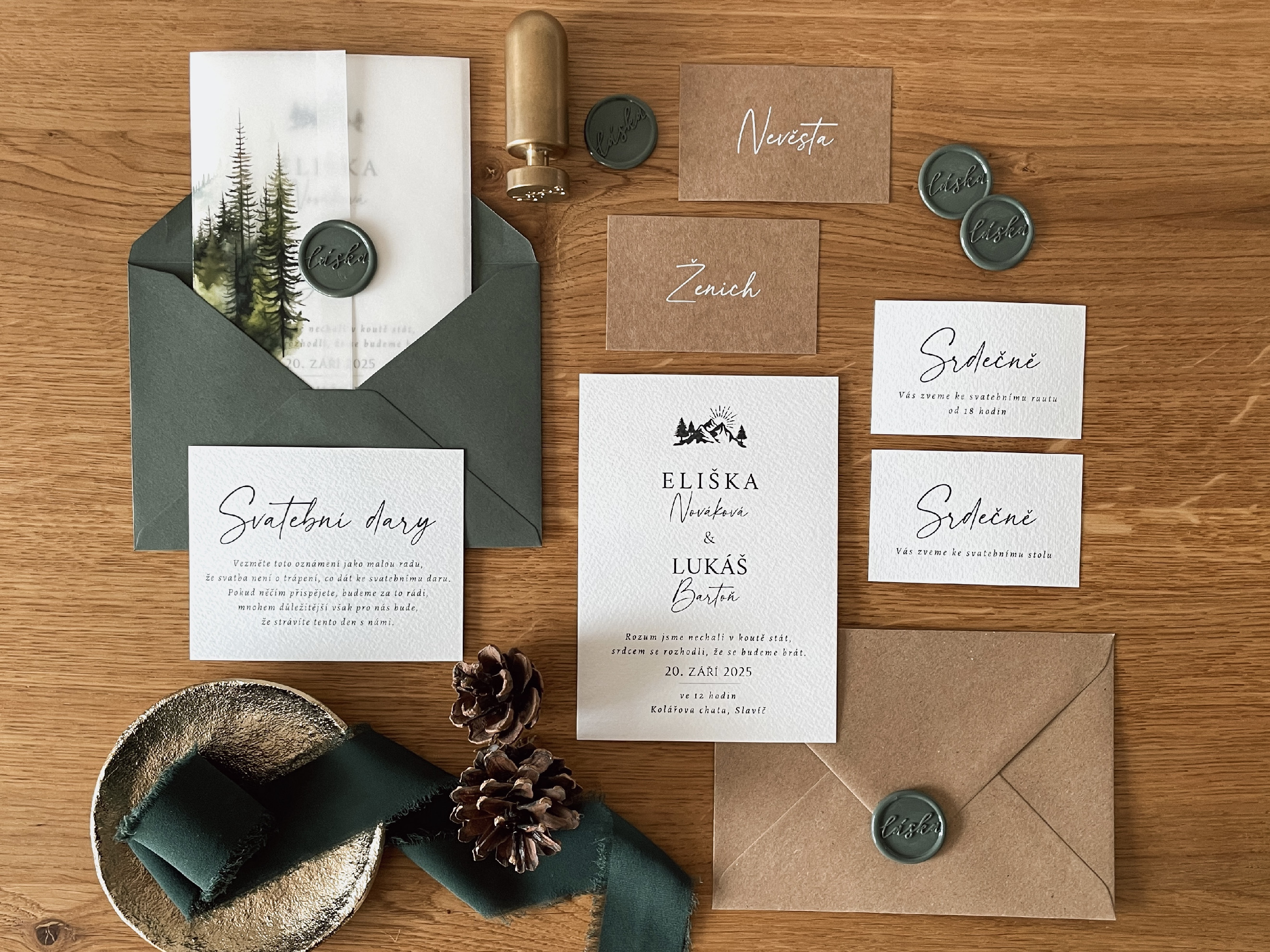 Zuzadesign Svatební oznámení no.53 Varianty produktu: Štítek kulatý 4cm