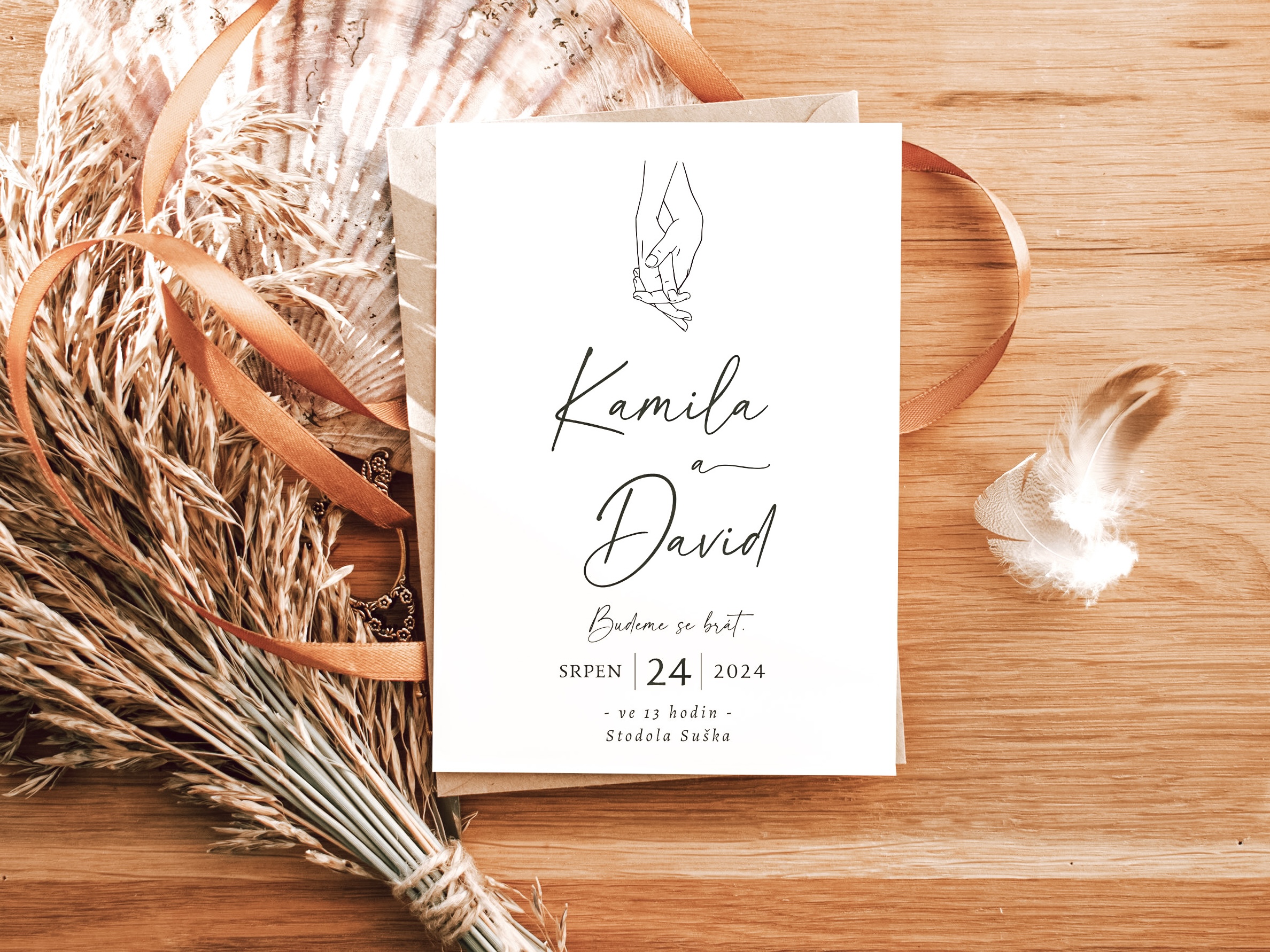 Zuzadesign Svatební oznámení no.87 Varianty produktu: Štítek kulatý 5cm