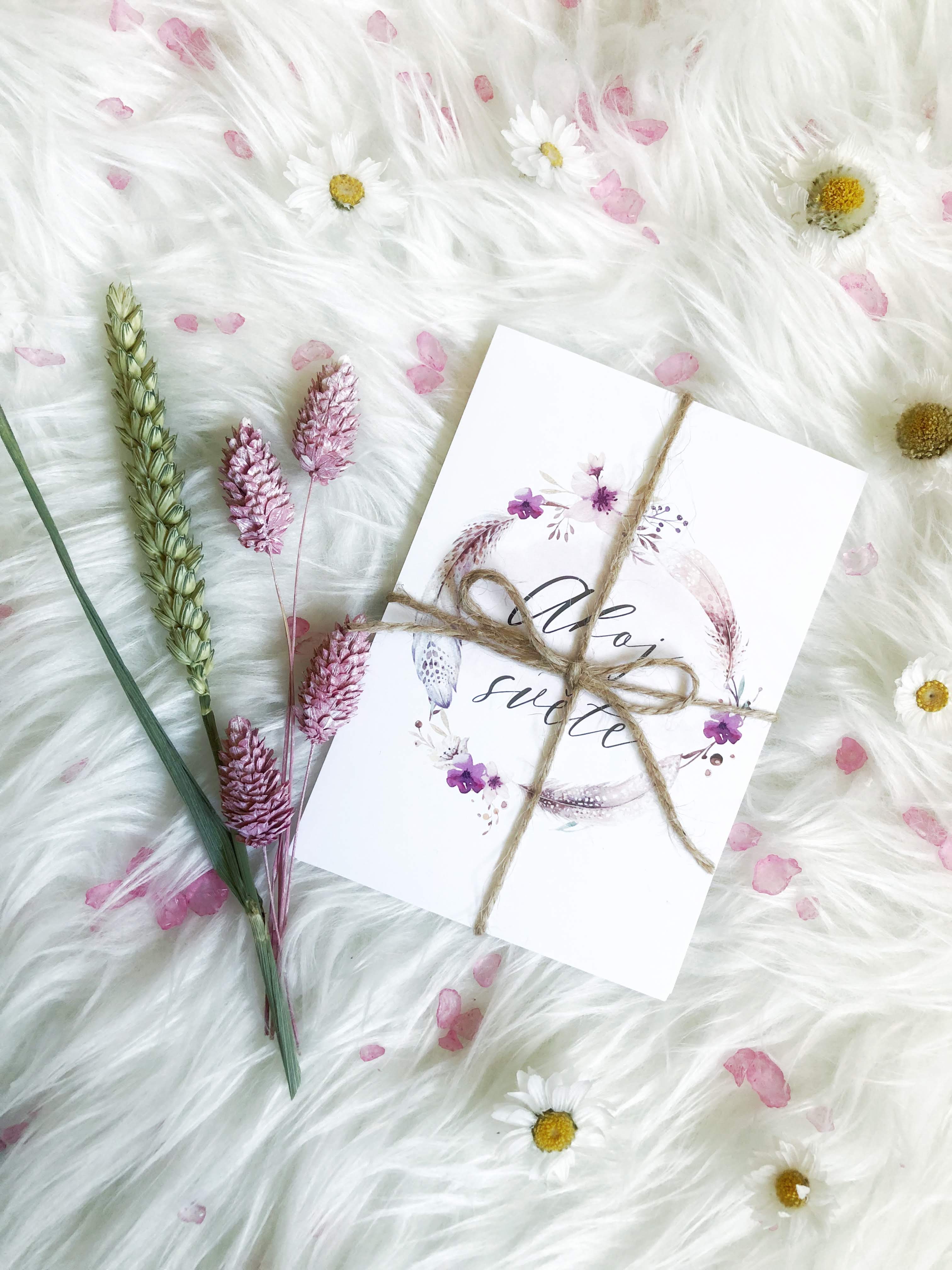 Zuzadesign Milníkové kartičky - BOHO (sada 20ks) Dárková krabička: Milníkové kartičky bez dárkové krabičky