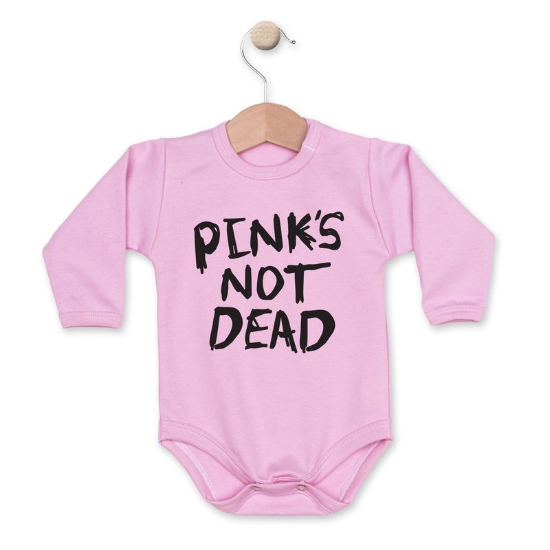 Depingo Body "Pink is not Dead" Velikost: 92 (18-24m), Barva: Růžová, Rukáv: Dlouhý rukáv