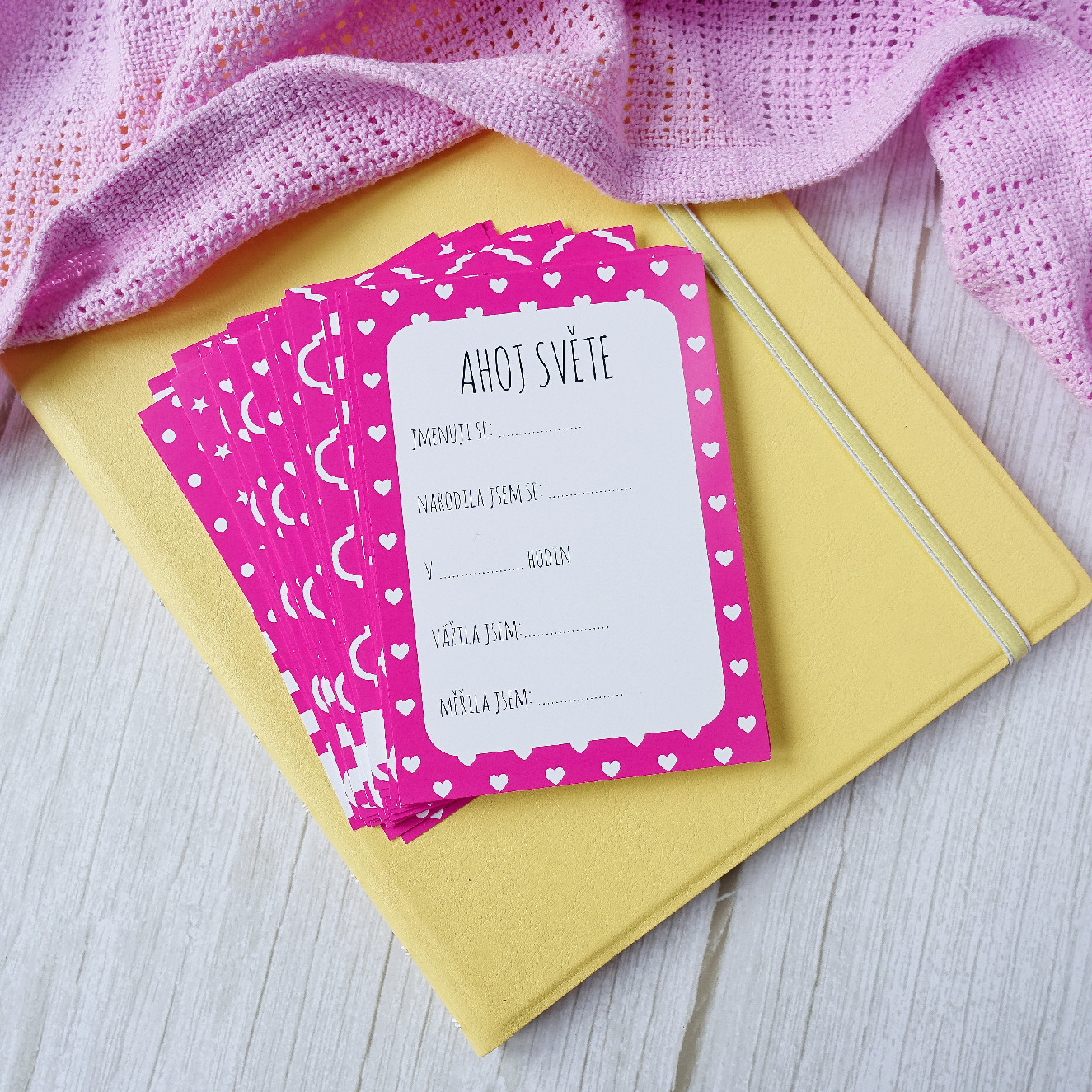 Zuzadesign Milníkové kartičky PRO MIMINKO magenta 35ks (HOLČIČKA) Druh: ZVÝHODNĚNÁ SADA MIMINKO + POKRAČOVACÍ