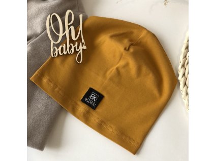 Blonki ČEPICE JEDNOVRSTVÁ ,,HOŘČICOVÁ" Velikost: 41/44