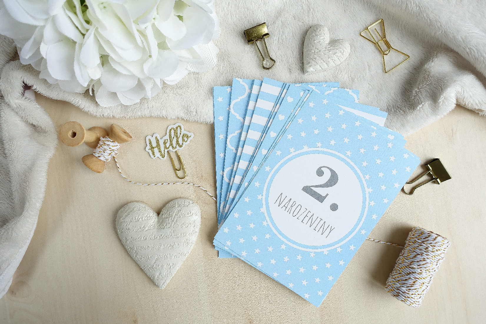 Zuzadesign POKRAČOVACÍ Milníkové kartičky modrá 35ks (CHLAPEČEK) Dárková krabička: Milníkové kartičky bez dárkové krabičky