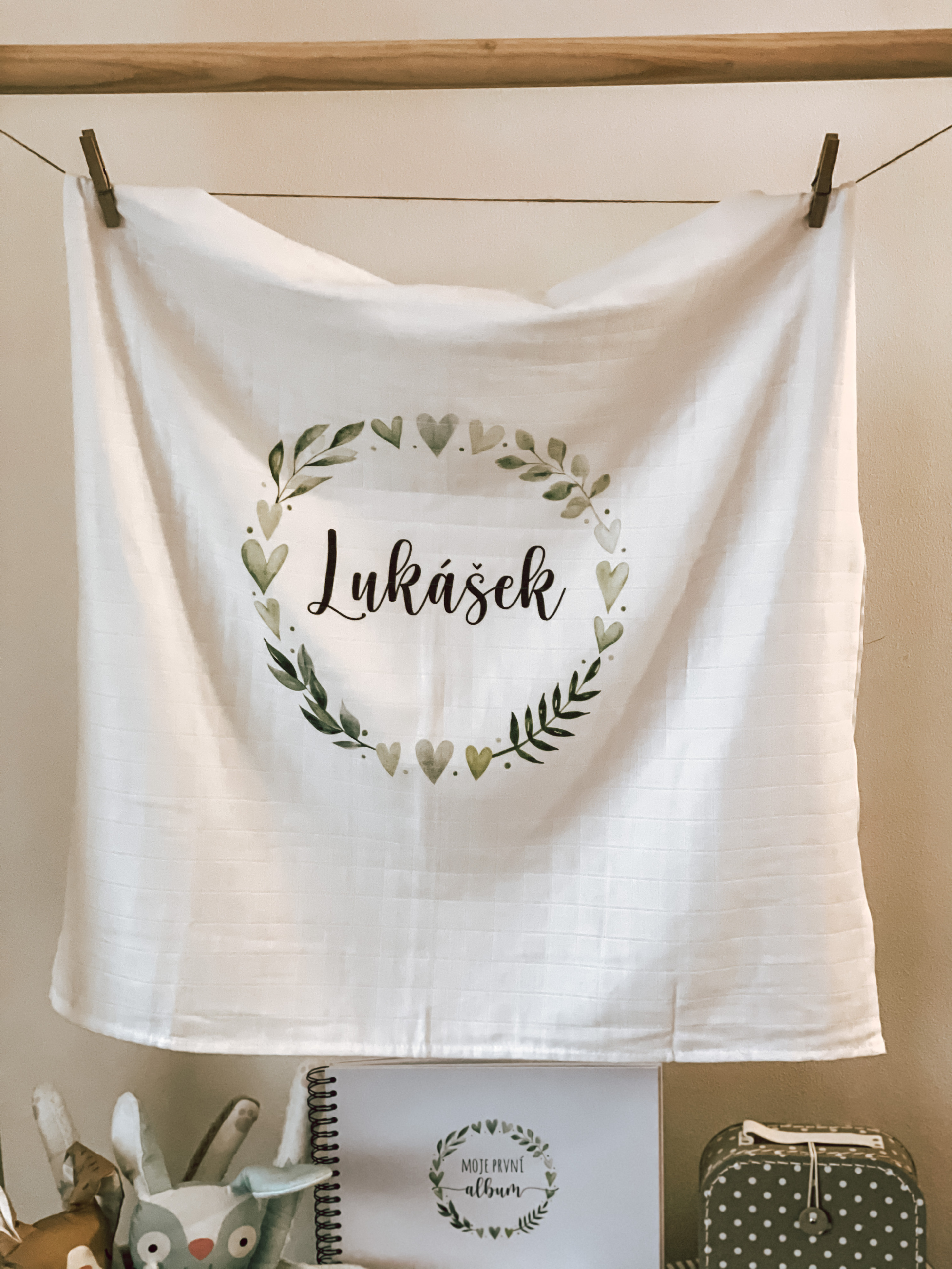 Zuzadesign Plenka Greenie se jménem na míru