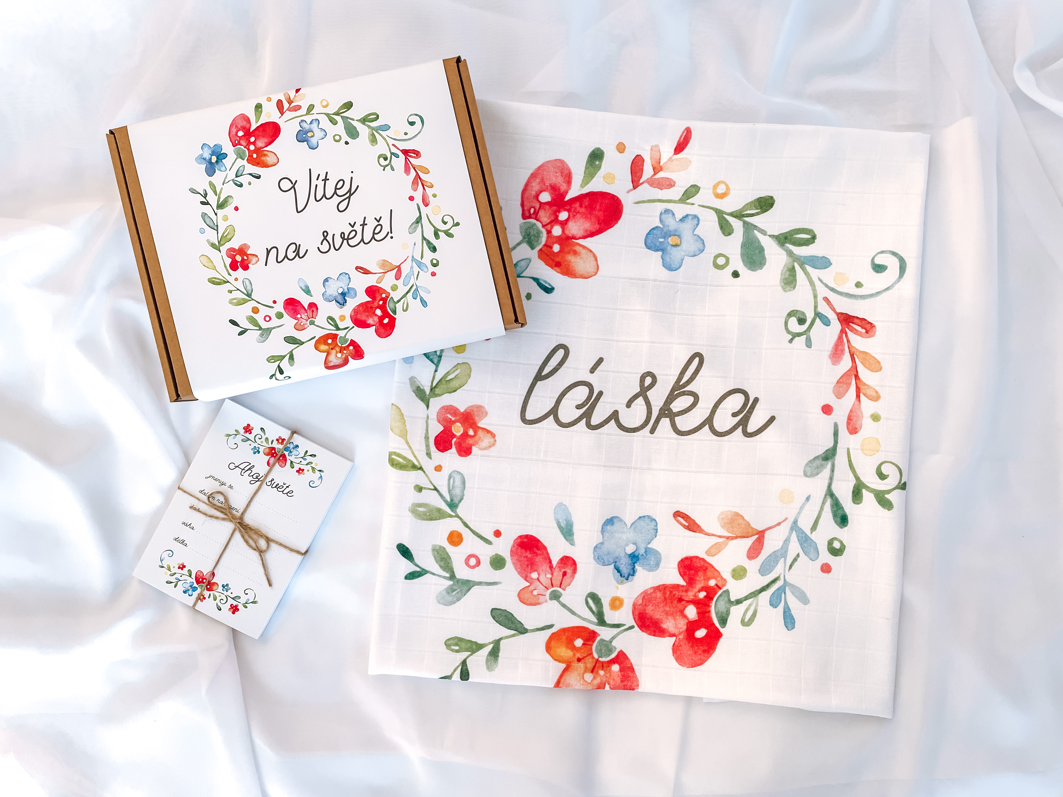 Zuzadesign Dárková sada KVĚTINKY Položka: Plenka