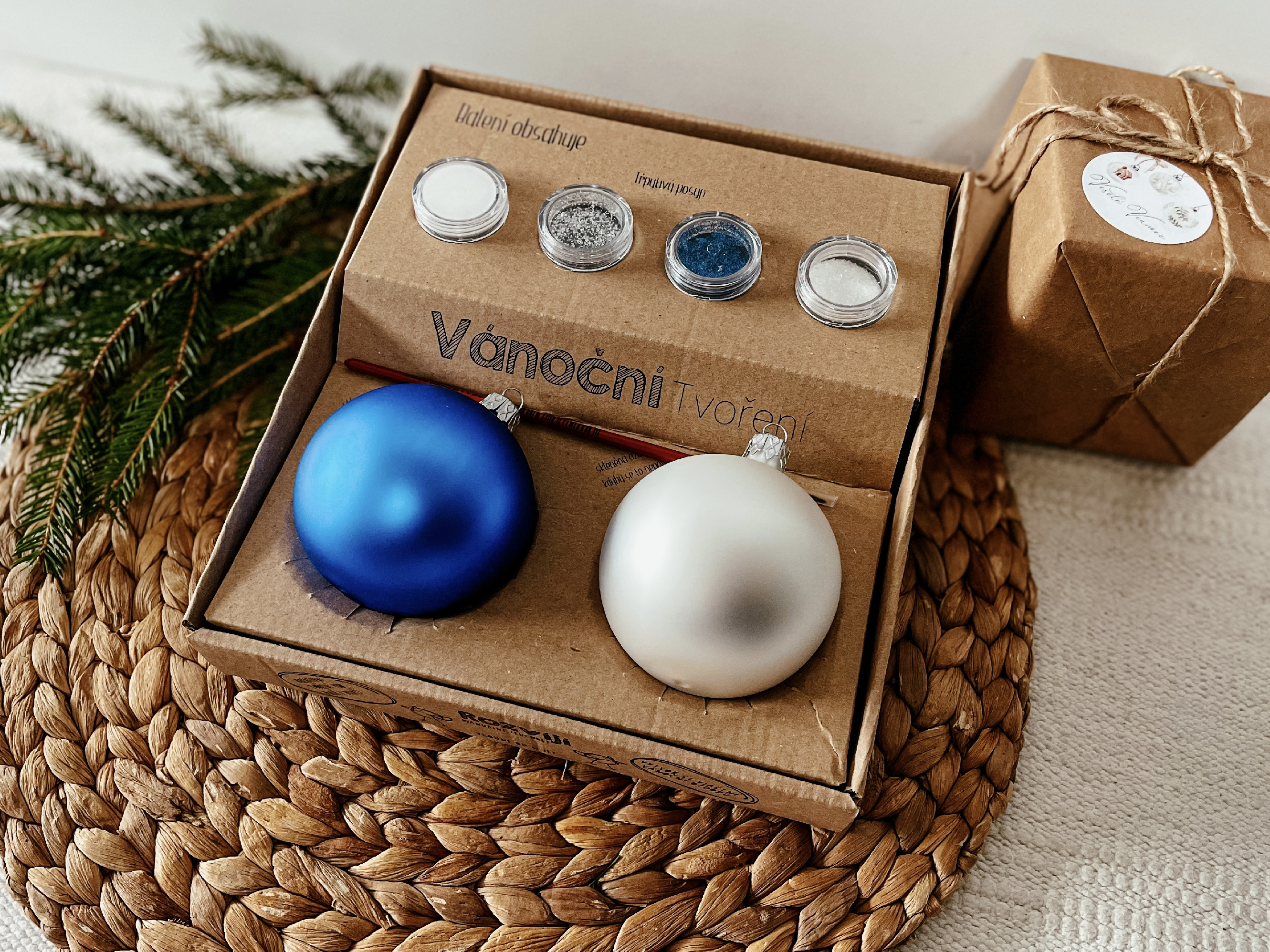 Zuzadesign Kreativní sada - Vánoční tvoření - modrá