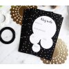 Milníkové kartičky POLKA DOT BLACK (UNISEX)