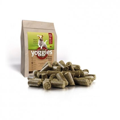 Vzorka Yoggies MINIGRANULE - kuracie a hovädzie mäso pre malé psy 90 g