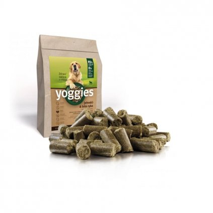 Vzorka Yoggies za studena lisované hypoalergénne granule - kozie mäso 90 g