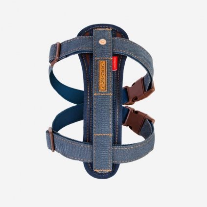 EZYDOG postroj CHEST PLATE HARNESS a bezpečnostný pás do auta - denim