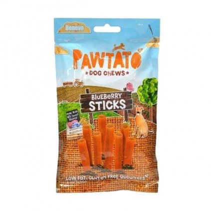 Benevo Pawtato Sticks vegánske tyčinky s čučoriedkami 120 g