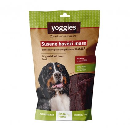 2882 yoggies susene hovezi maso pro psy prouzky 45g