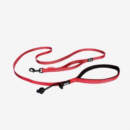 EZYDOG vodítko SOFT TRAINER LITE TRAFFIC CONTROL - 180 cm červené