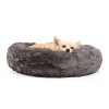 The Calming Donut Bed chlpatý pelech - Charcoal Lux